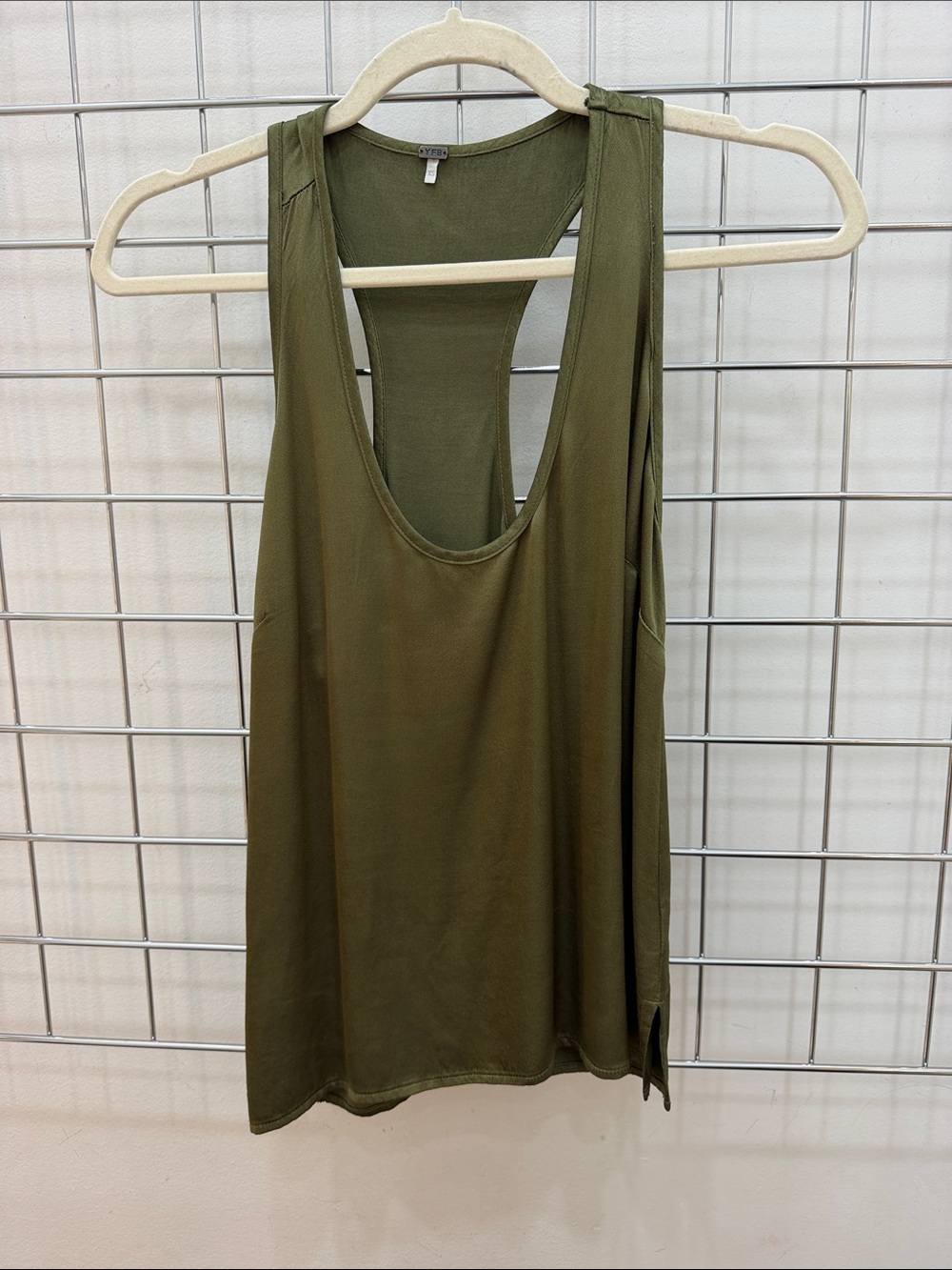 Women’s Olive Green Racerback Tank Top